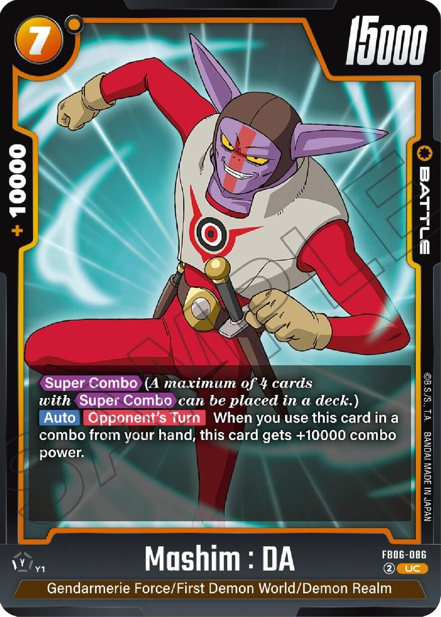Image for Mashim : DA (Rivals Clash) (FB06-086) - Dragon Ball Super: Fusion World