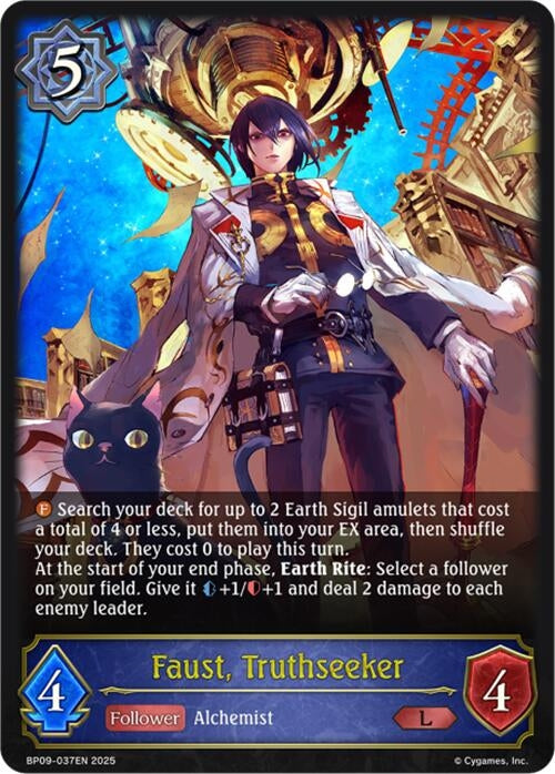 Image for Faust, Truthseeker (BP09: Duet of Dawn and Dusk) (BP09-037EN) - Shadowverse: Evolve