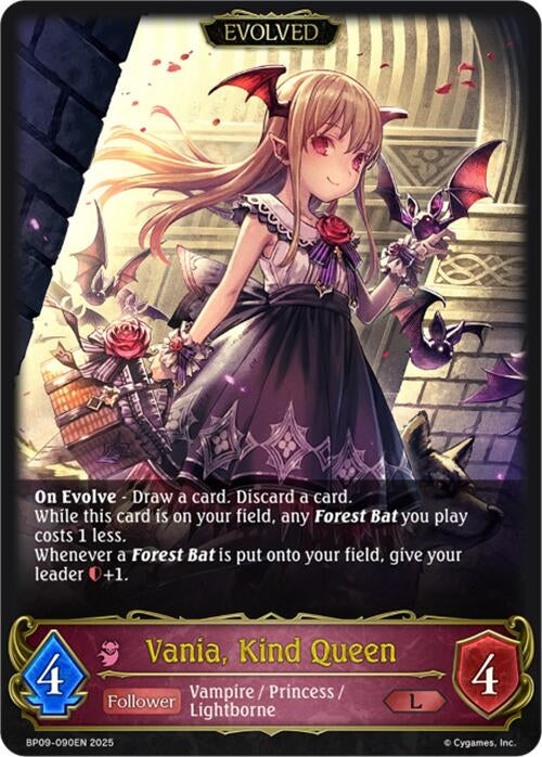 Image for Vania, Kind Queen // Vania, Blood Queen (BP09: Duet of Dawn and Dusk) (BP09-090EN) - Shadowverse: Evolve