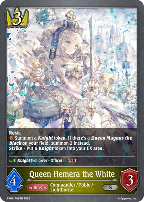 Image for Queen Hemera the White - P09EN (Foil) (BP09: Duet of Dawn and Dusk) (BP09-P09EN) - Shadowverse: Evolve