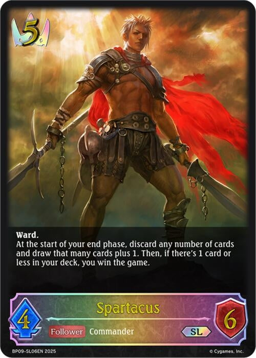 Image for Spartacus (SL) (BP09: Duet of Dawn and Dusk) (BP09-SL06EN) - Shadowverse: Evolve
