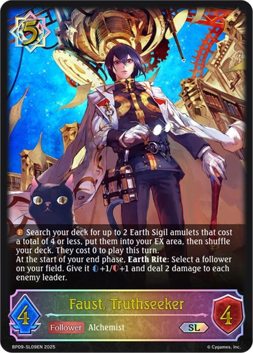 Image for Faust, Truthseeker (SL) (BP09: Duet of Dawn and Dusk) (BP09-SL09EN) - Shadowverse: Evolve