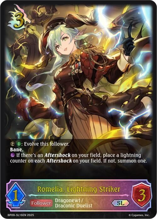 Image for Romelia, Lightning Striker (SL) (BP09: Duet of Dawn and Dusk) (BP09-SL16EN) - Shadowverse: Evolve