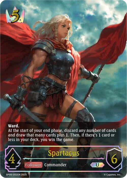 Image for Spartacus (U) (BP09: Duet of Dawn and Dusk) (BP09-U02EN) - Shadowverse: Evolve