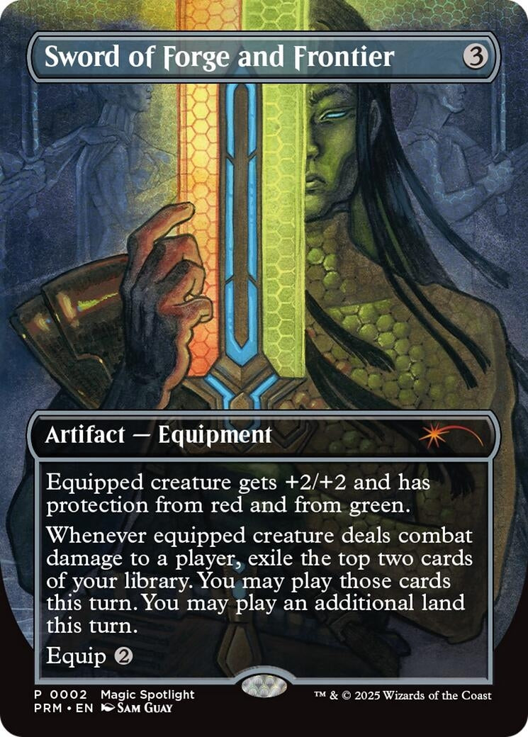 Image for Sword of Forge and Frontier (Borderless) (Unique and Miscellaneous Promos) (2) - Magic: The Gathering