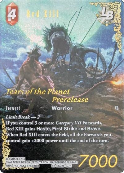 Image for Red XIII LB (PR-183/25-107H) (FF: Promo Cards) (PR-183/25-107H) - Final Fantasy TCG