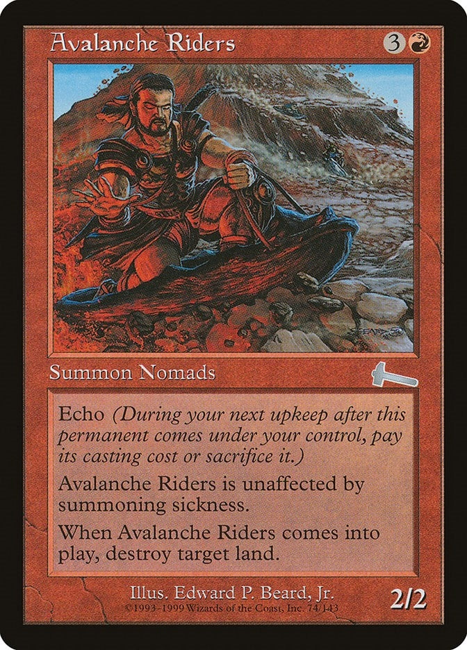 Image for Avalanche Riders (Urza's Legacy) (74) - Magic: The Gathering
