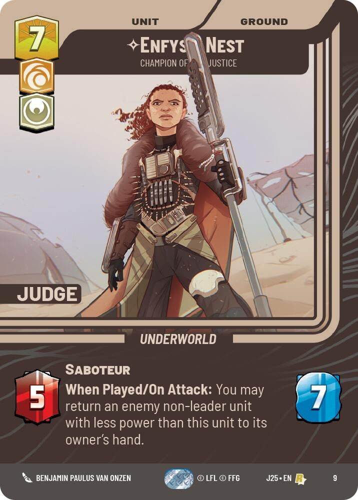 Image for Enfys Nest - Champion of Justice (Judge Promos) (9) - Star Wars: Unlimited