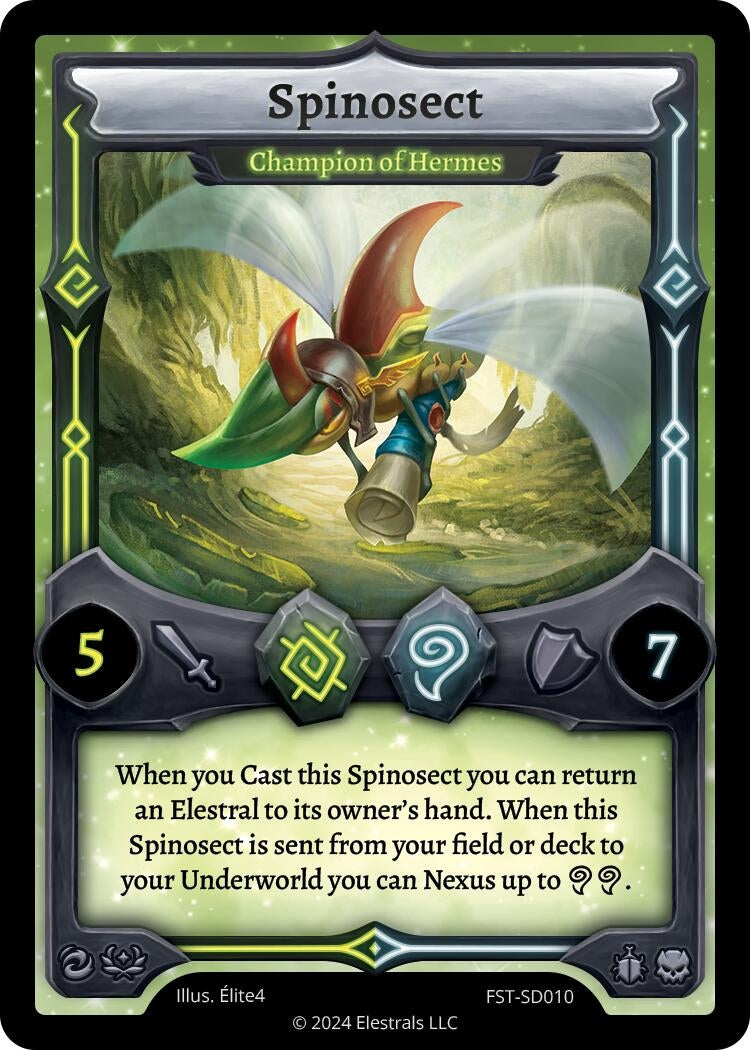 Image for Spinosect - Champion of Hermes (Divine Champions: Firestorm Starter Decks) (FST-SD010) - Elestrals
