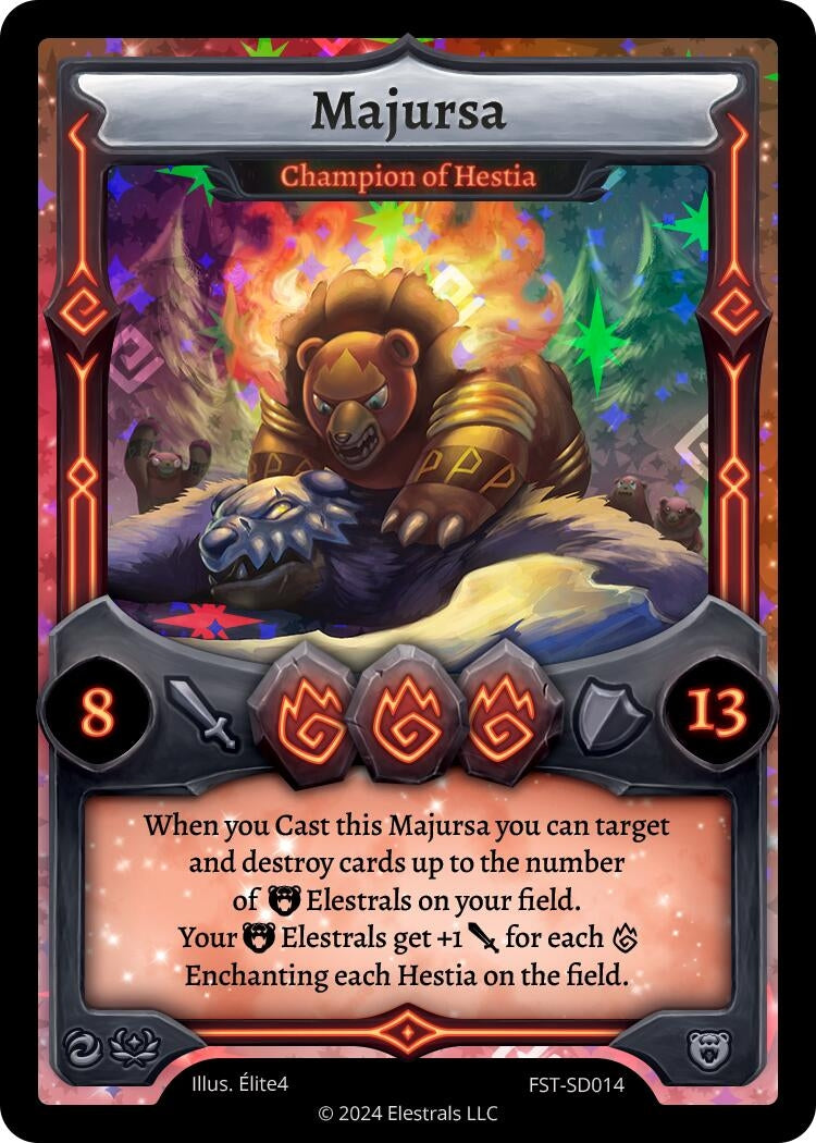 Image for Majursa - Champion of Hestia (Divine Champions: Firestorm Starter Decks) (FST-SD014) - Elestrals