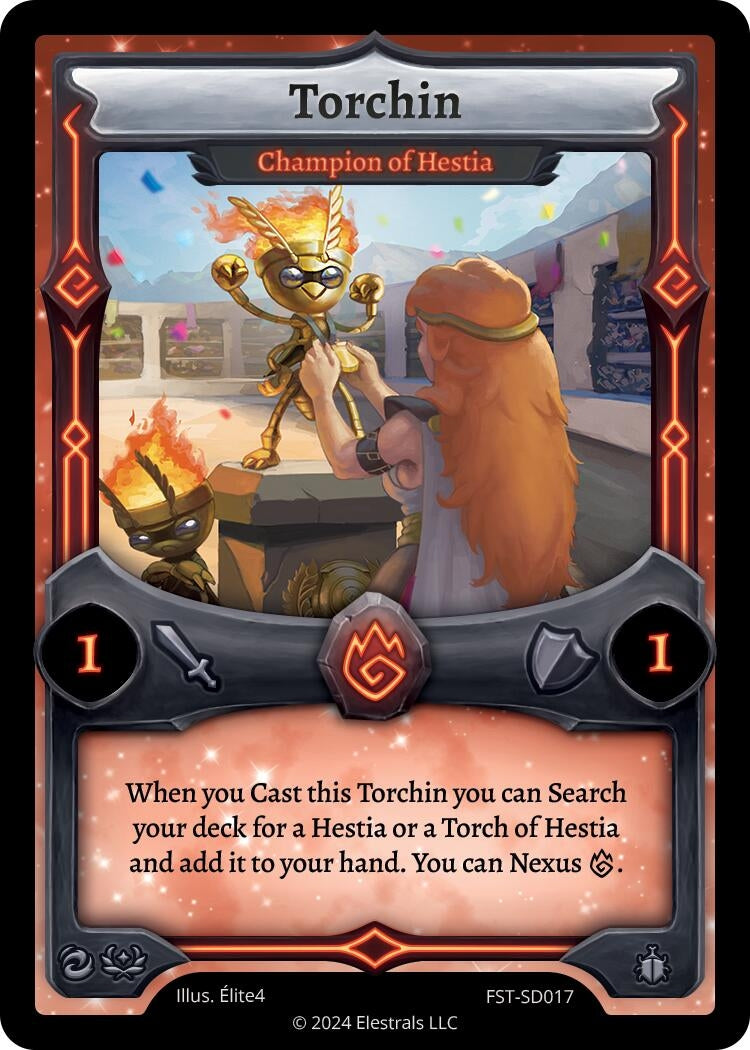 Image for Torchin - Champion of Hestia (Divine Champions: Firestorm Starter Decks) (FST-SD017) - Elestrals