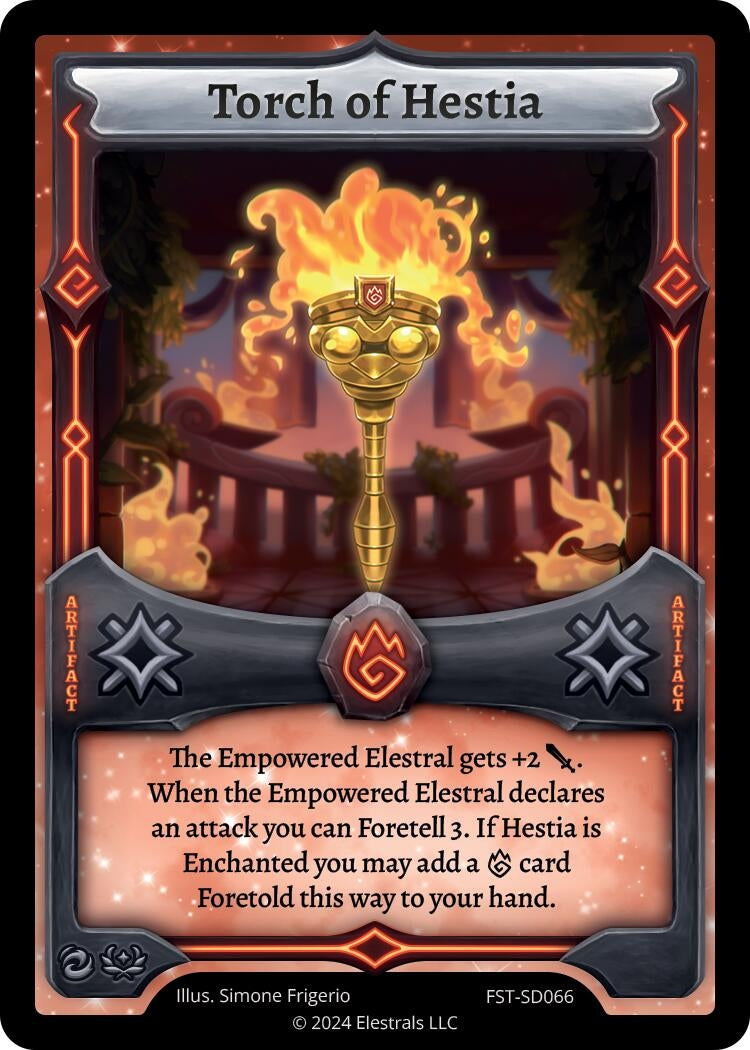 Image for Torch of Hestia (Divine Champions: Firestorm Starter Decks) (FST-SD066) - Elestrals