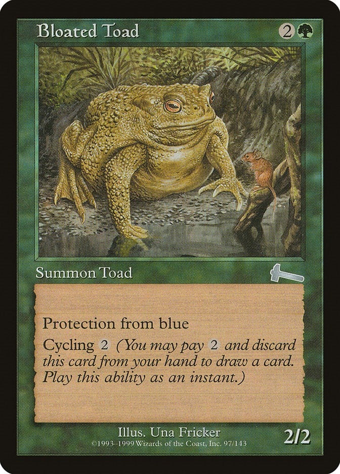 Image for Bloated Toad (Urza's Legacy) (97) - Magic: The Gathering