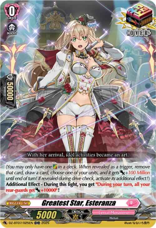 Image for Greatest Star, Esteranza (DZ-BT07: Moon Fangs & Cerulean Blaze) (DZ-BT07/025EN) - Cardfight Vanguard