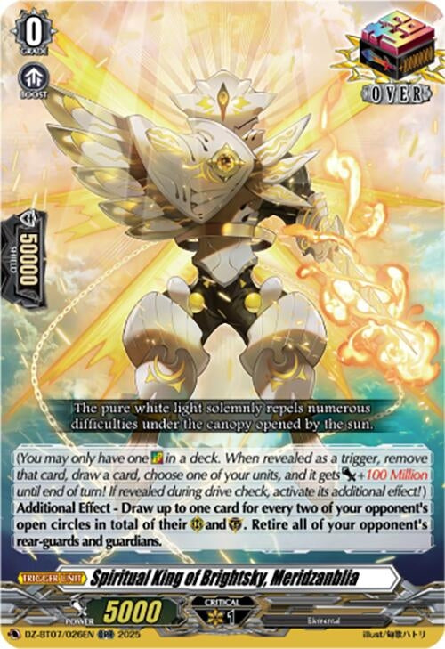 Image for Spiritual King of Brightsky, Meridzanblia (DZ-BT07: Moon Fangs & Cerulean Blaze) (DZ-BT07/026EN) - Cardfight Vanguard
