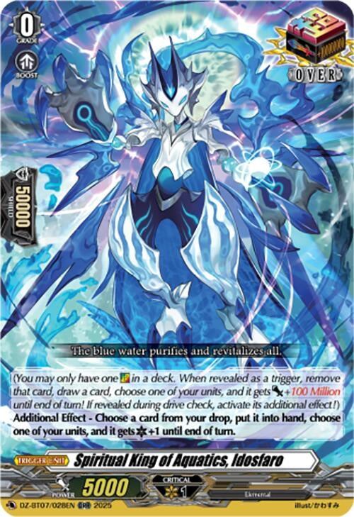 Image for Spiritual King of Aquatics, Idosfaro (DZ-BT07: Moon Fangs & Cerulean Blaze) (DZ-BT07/028EN) - Cardfight Vanguard