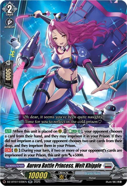 Image for Aurora Battle Princess, Welt Khipple (DZ-BT07: Moon Fangs & Cerulean Blaze) (DZ-BT07/039EN) - Cardfight Vanguard