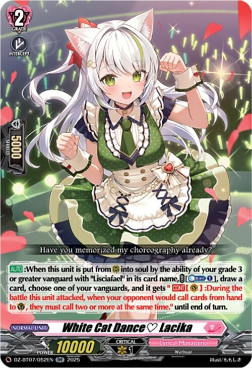 Image for White Cat Dance Lacika (DZ-BT07: Moon Fangs & Cerulean Blaze) (DZ-BT07/052EN) - Cardfight Vanguard