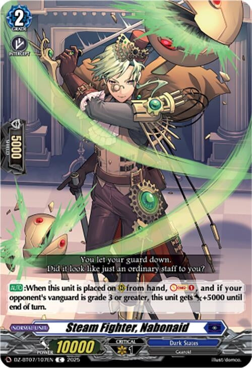 Image for Steam Fighter, Nabonaid (DZ-BT07: Moon Fangs & Cerulean Blaze) (DZ-BT07/107EN) - Cardfight Vanguard