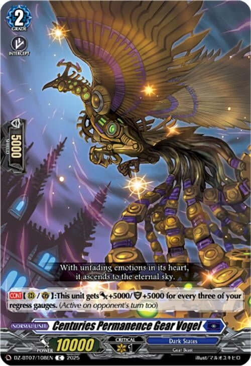 Image for Centuries Permanence Gear Vogel (DZ-BT07: Moon Fangs & Cerulean Blaze) (DZ-BT07/108EN) - Cardfight Vanguard
