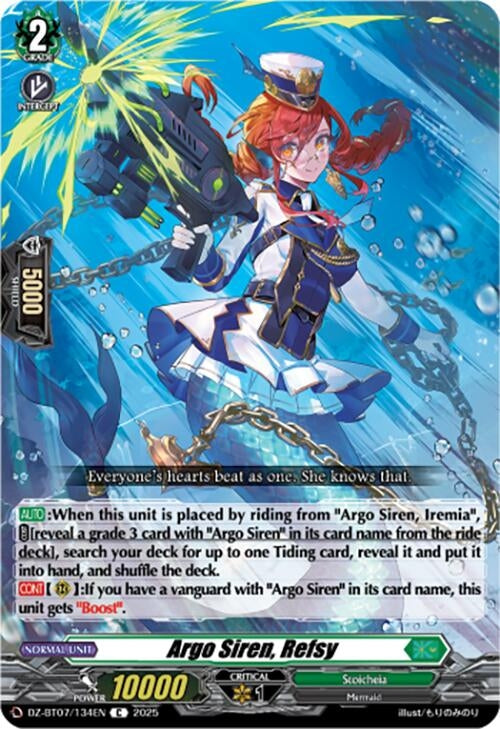 Image for Argo Siren, Refsy (DZ-BT07: Moon Fangs & Cerulean Blaze) (DZ-BT07/134EN) - Cardfight Vanguard
