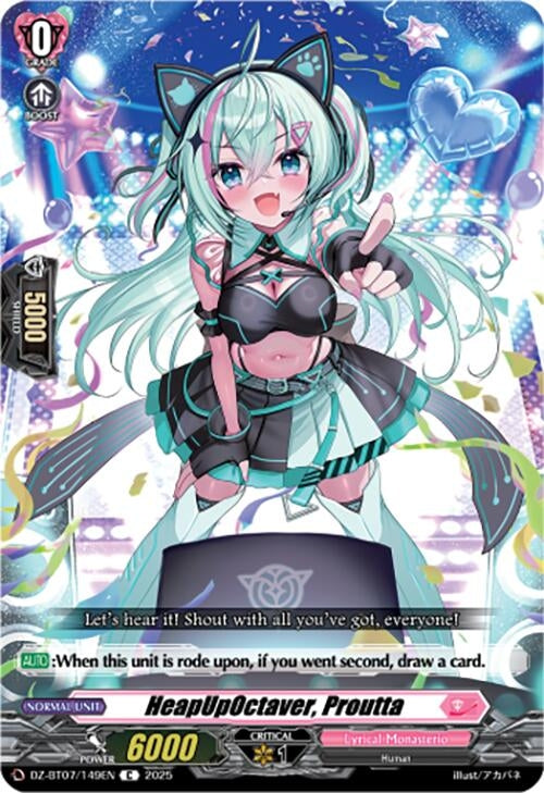 Image for HeapUpOctaver, Proutta (DZ-BT07: Moon Fangs & Cerulean Blaze) (DZ-BT07/149EN) - Cardfight Vanguard