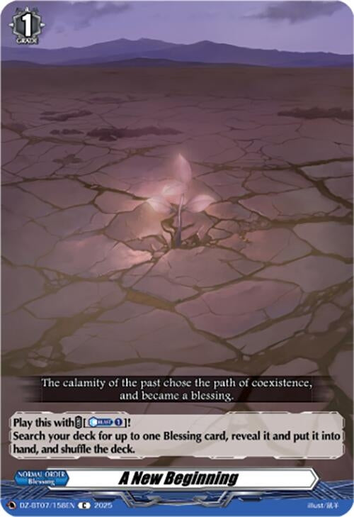 Image for A New Beginning (DZ-BT07: Moon Fangs & Cerulean Blaze) (DZ-BT07/158EN) - Cardfight Vanguard