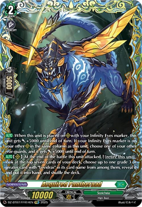 Image for Acquired Pantheraad (FFR) (DZ-BT07: Moon Fangs & Cerulean Blaze) (DZ-BT07/FFR14EN) - Cardfight Vanguard