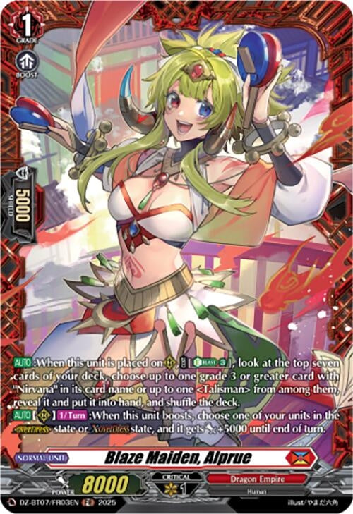 Image for Blaze Maiden, Alprue (FR) (DZ-BT07: Moon Fangs & Cerulean Blaze) (DZ-BT07/FR03EN) - Cardfight Vanguard