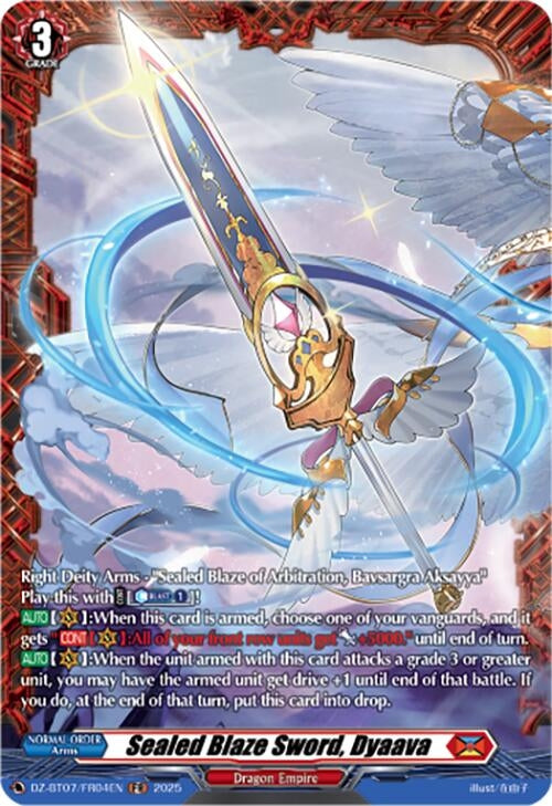 Image for Sealed Blaze Sword, Dyaava (FR) (DZ-BT07: Moon Fangs & Cerulean Blaze) (DZ-BT07/FR04EN) - Cardfight Vanguard
