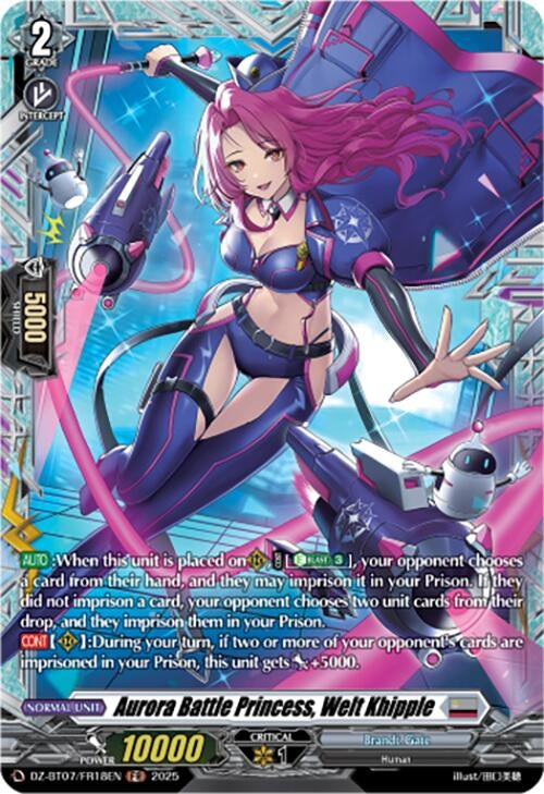 Image for Aurora Battle Princess, Welt Khipple (FR) (DZ-BT07: Moon Fangs & Cerulean Blaze) (DZ-BT07/FR18EN) - Cardfight Vanguard