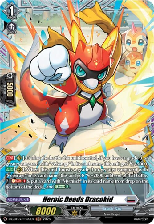 Image for Heroic Deeds Dracokid (FR) (DZ-BT07: Moon Fangs & Cerulean Blaze) (DZ-BT07/FR20EN) - Cardfight Vanguard