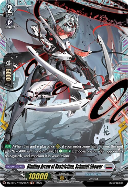 Image for Binding Arrow of Restriction, Schmidt Shower (FR) (DZ-BT07: Moon Fangs & Cerulean Blaze) (DZ-BT07/FR21EN) - Cardfight Vanguard
