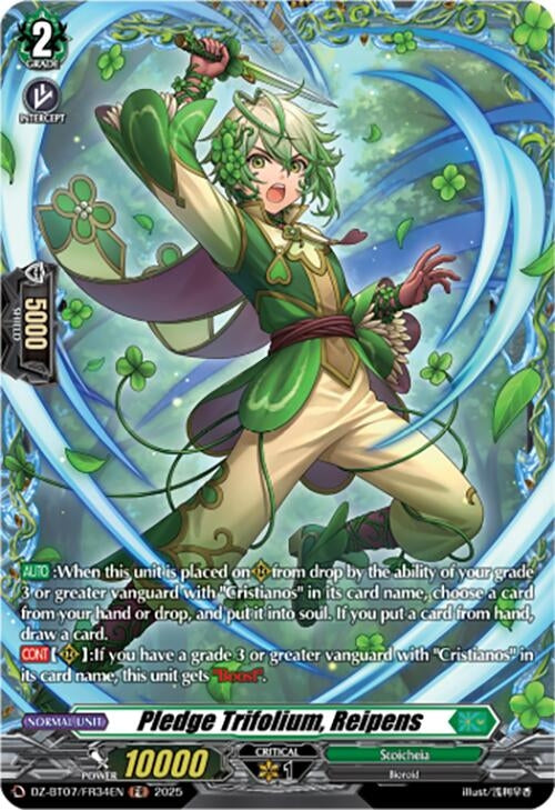 Image for Pledge Trifolium, Reipens (FR) (DZ-BT07: Moon Fangs & Cerulean Blaze) (DZ-BT07/FR34EN) - Cardfight Vanguard