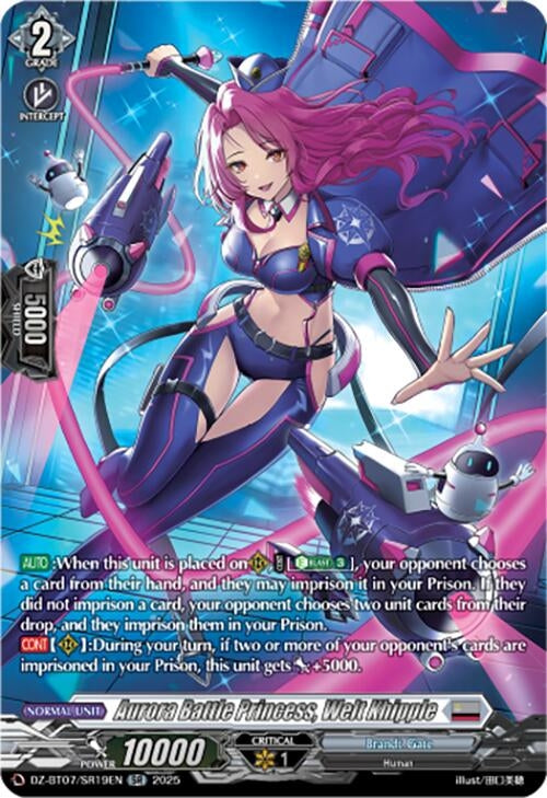 Image for Aurora Battle Princess, Welt Khipple (SR) (DZ-BT07: Moon Fangs & Cerulean Blaze) (DZ-BT07/SR19EN) - Cardfight Vanguard