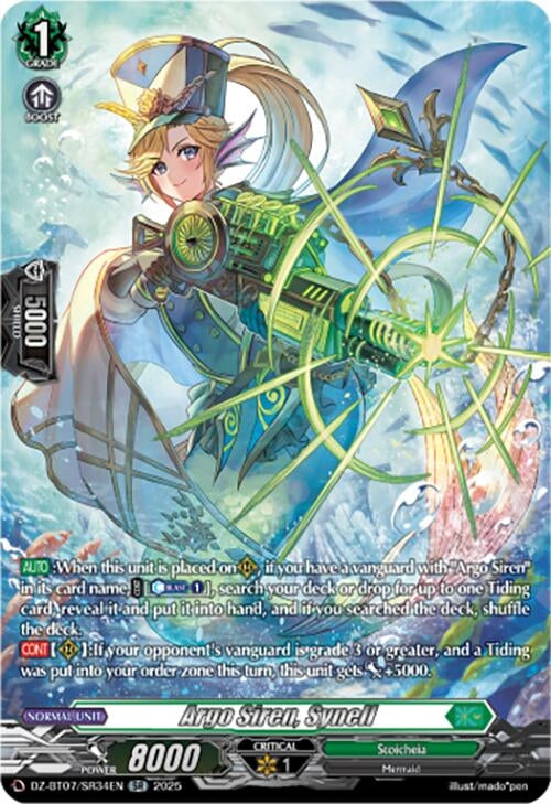 Image for Argo Siren, Synell (SR) (DZ-BT07: Moon Fangs & Cerulean Blaze) (DZ-BT07/SR34EN) - Cardfight Vanguard