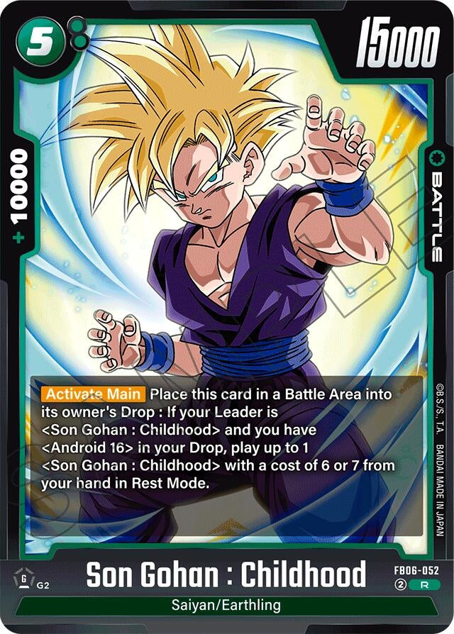 Image for Son Gohan : Childhood (Rivals Clash) (FB06-052) - Dragon Ball Super: Fusion World