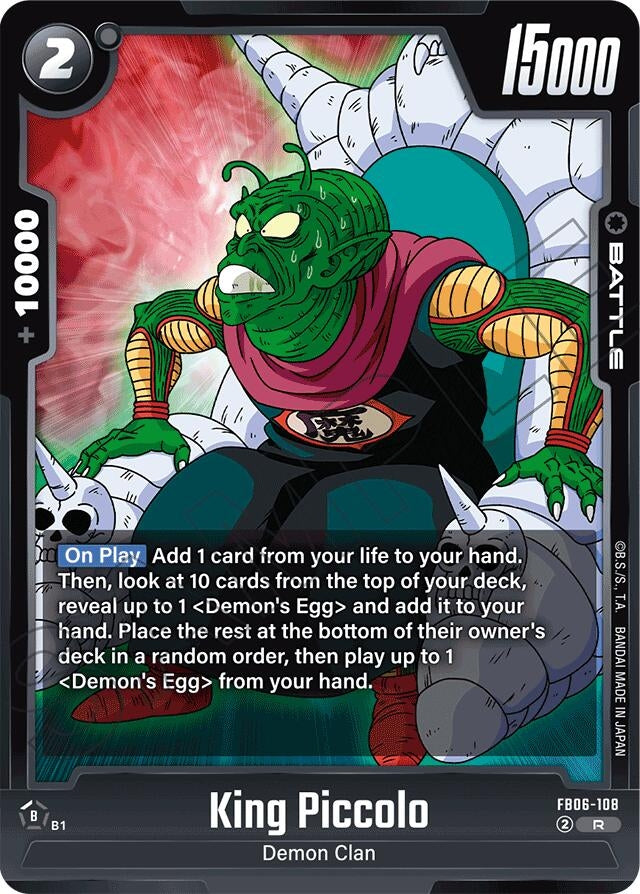 Image for King Piccolo - FB06-108 (Rivals Clash) (FB06-108) - Dragon Ball Super: Fusion World
