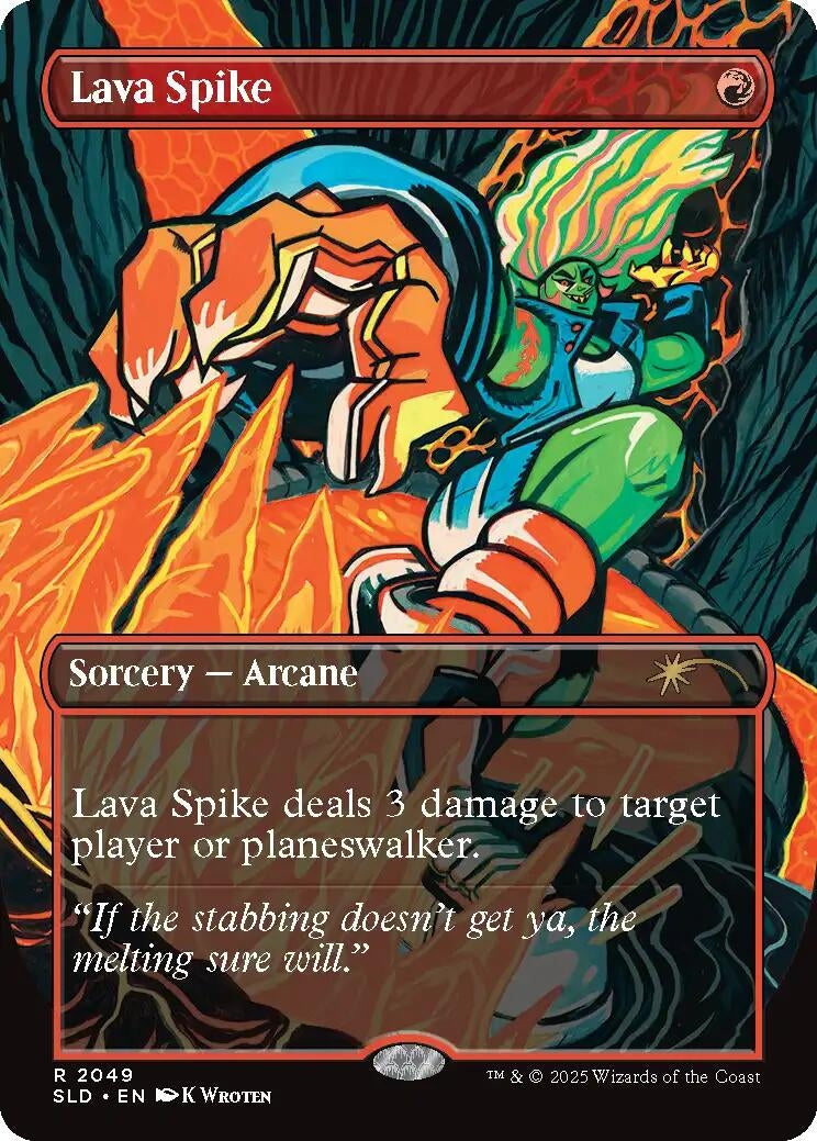Image for Lava Spike (2049) (Secret Lair Drop Series) (2049) - Magic: The Gathering