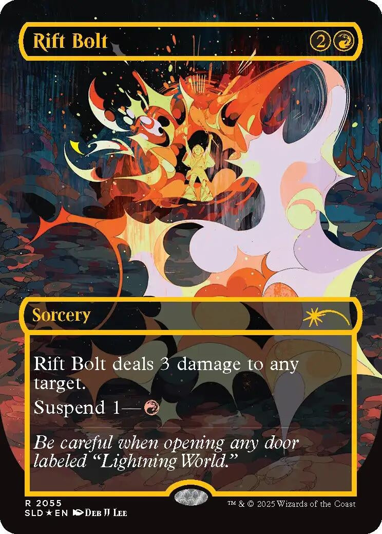 Image for Rift Bolt (2055) (Raised Foil) (Secret Lair Drop Series) (2055) - Magic: The Gathering