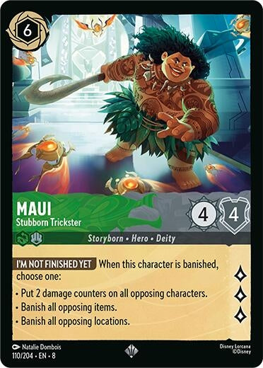 Image for Maui - Stubborn Trickster (Reign of Jafar) (110/204) - Disney Lorcana
