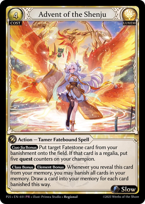Image for Advent of the Shenju (Promotional Cards) (031) - Grand Archive TCG