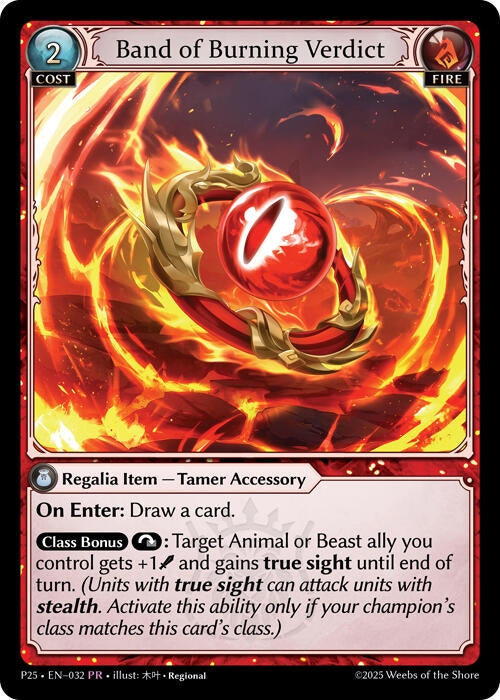 Image for Band of Burning Verdict (Promotional Cards) (032) - Grand Archive TCG