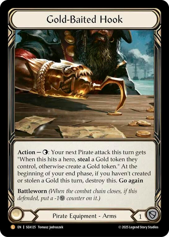 Image for Gold-Baited Hook (High Seas) (SEA125) - Flesh and Blood TCG