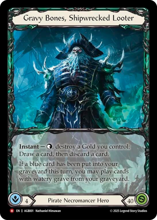 Image for Gravy Bones, Shipwrecked Looter (Armory Deck: Gravy Bones) (AGB001) - Flesh and Blood TCG