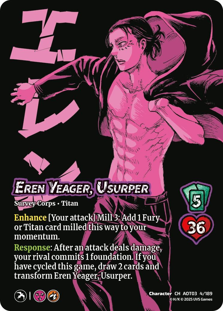 Image for Eren Yeager, Usurper // Attack Titan, Finale (Attack on Titan: Apocalypse) (4/189) - UniVersus