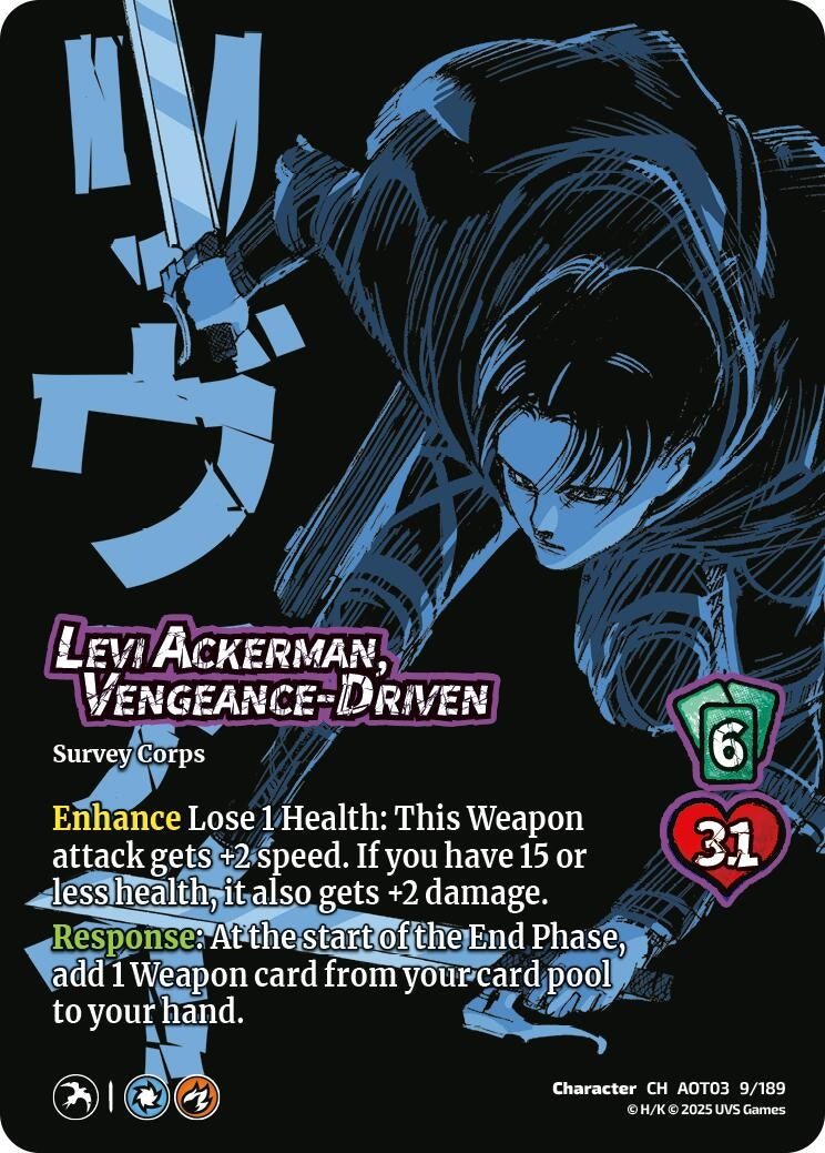 Image for Levi Ackerman, Vengeance-Driven (Attack on Titan: Apocalypse) (9/189) - UniVersus