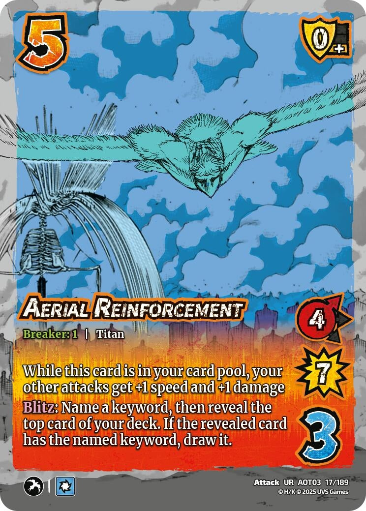 Image for Aerial Reinforcement (Attack on Titan: Apocalypse) (17/189) - UniVersus