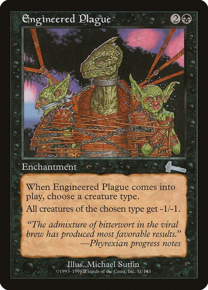 Image for Engineered Plague (Urza's Legacy) (51) - Magic: The Gathering