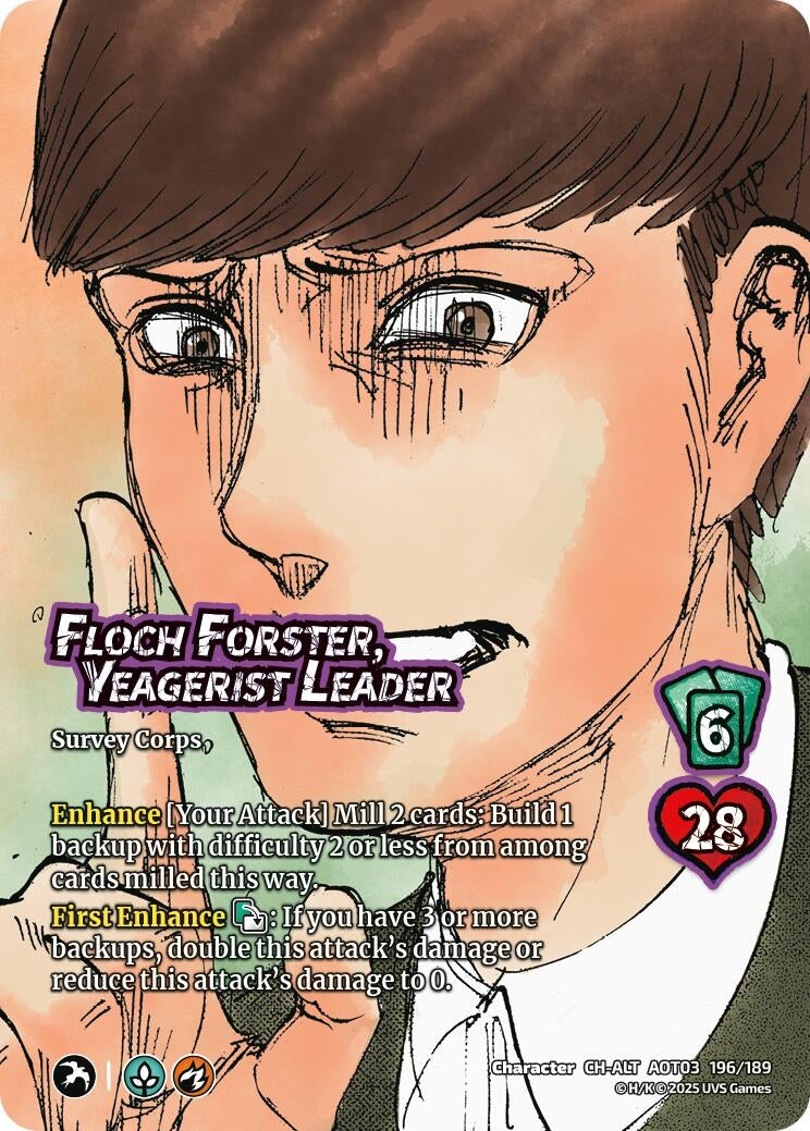 Image for Floch Forster, Yeagerist Leader (Alternate Art) (Attack on Titan: Apocalypse) (196/189) - UniVersus